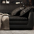 Davis Genuine Leather Black Soft 3 Seater Sofa Luxury Interior Couch