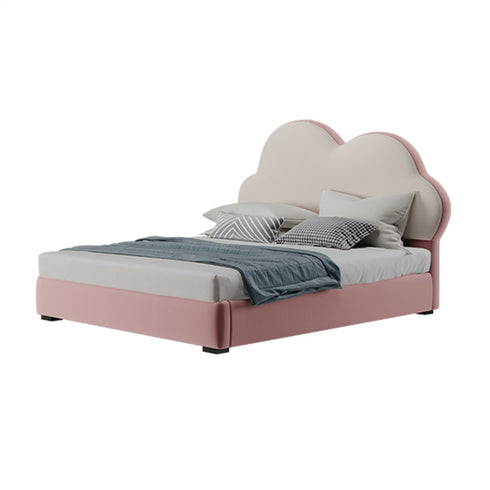 Tanner Velvet Cloud Shaped High Headboard Modern Bed Frame