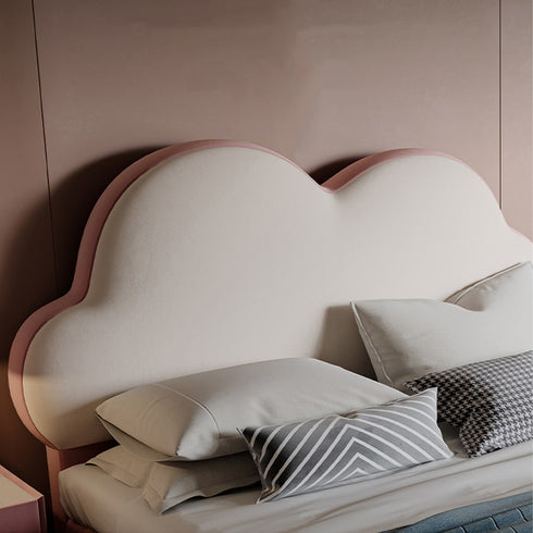Tanner Velvet Cloud Shaped High Headboard Modern Bed Frame