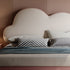 Tanner Velvet Cloud Shaped High Headboard Modern Bed Frame
