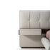 Alba Calf Leather Bed Frame with Bedside Tables