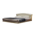 Aldis Microfiber Leather Modern Floating Bed Frame