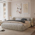 Aliyah Boucle Modern Upholstered Low Headboard Bed Frame