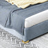 Allyson Velvet High Headboard Modern Bed Frame