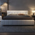 Almas Microfiber Leather Minimalist Bed Frame