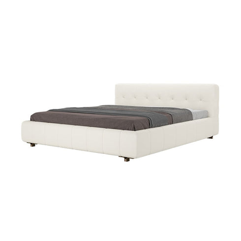 Almas Microfiber Leather Minimalist Bed Frame