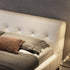 Almas Microfiber Leather Minimalist Bed Frame