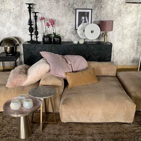 Amaris Corduroy Modern Simple Sofa Cube Modular Couch