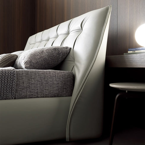 Ameya Microfiber Leather Modern Bed Frame