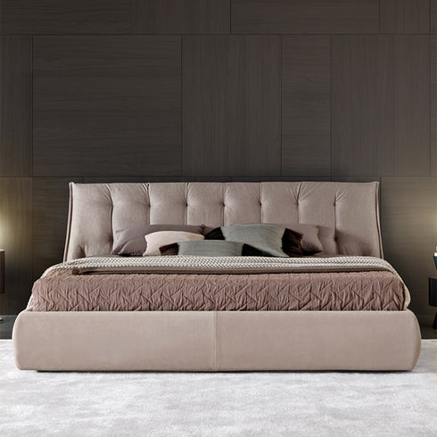 Ameya Microfiber Leather Modern Bed Frame