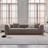 Andrea Cotton Linen Fabric Modern 3-Seater Arm Sofa