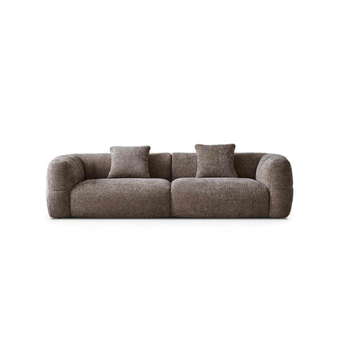Andrea Cotton Linen Fabric Modern 3-Seater Arm Sofa