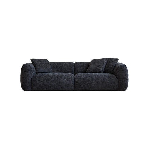 Andrea Cotton Linen Fabric Modern 3-Seater Arm Sofa