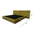 Aramina Velvet Wide Headboard Luxury Bed Frame