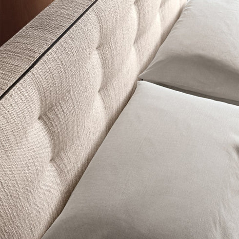 Aren Linen Fabric Modern Bed Frame