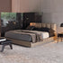 Aren Linen Fabric Modern Bed Frame