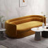 Aria Velvet 3 Seater Sofa Round Shaped Arm Couch