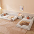 Arlene Microfiber Leather Wide Family Bed Frame