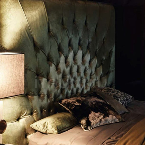 Athaliah Velvet Luxury High Headboard Bed Frame