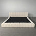 Aurora Matte Tech Cloth Contemporary Low Headboard Bed Frame