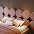 Ava Velvet Round Special Shaped Headboard Luxury Bed Frame