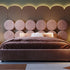 Ava Velvet Round Special Shaped Headboard Luxury Bed Frame