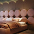 Ava Velvet Round Special Shaped Headboard Luxury Bed Frame