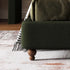 Averil Velvet Vintage High Headboard Bed Frame