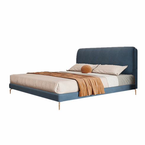 Bacca Velvet Upholstered Simple Bed Frame
