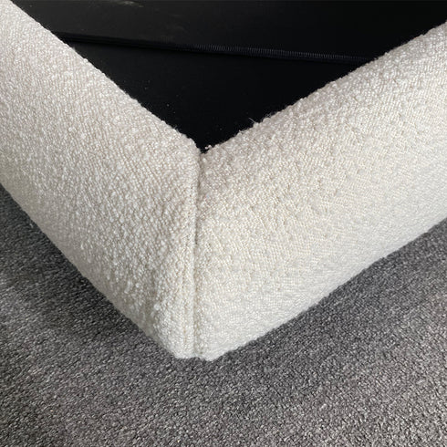 Bailey Boucle Fabric Floating Bed Frame