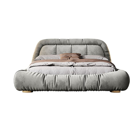 Bandit Suede Fabric Upholstered Modern Bed Frame