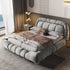 Bandit Suede Fabric Upholstered Modern Bed Frame