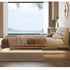 Bardot Suede Fabric Modern Floating Bed Frame