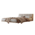 Bardot Suede Fabric Modern Floating Bed Frame
