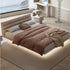 Bardot Suede Fabric Modern Floating Bed Frame