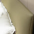 Barnett Wide Upholstered Headboard Suede Fabric Modern Bed Frame