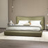 Barnett Wide Upholstered Headboard Suede Fabric Modern Bed Frame
