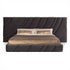 Barossa Velvet Fabric Wide Headboard Luxury Bed Frame