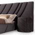 Barossa Velvet Fabric Wide Headboard Luxury Bed Frame
