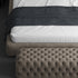Bossanova Velvet Fabric Wide Headboard Luxury Bed Frame