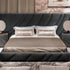 Barossa Velvet Fabric Wide Headboard Luxury Bed Frame