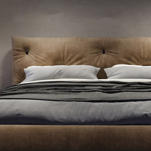 Bartlett Suede Fabric Modern Upholstered Bed Frame