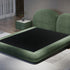 Batu Velvet Curved Headboard Modern Bed Frame