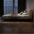 Beagan Microfiber Leather+Suede Fabric Modern Bed Frame