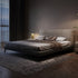 Beagan Microfiber Leather+Suede Fabric Modern Bed Frame