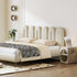 Benitez Velvet Modern Bed Frame with Acrylic Feet