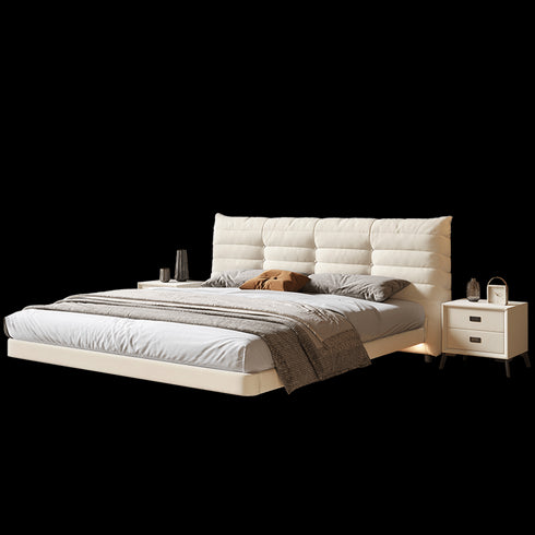 Billy Velvet Upholstered Floating Bed Frame