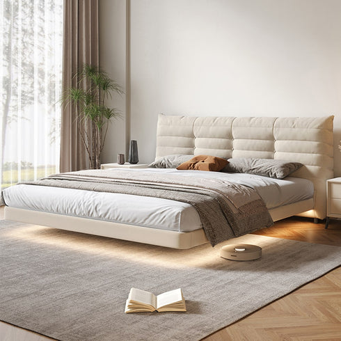 Billy Velvet Upholstered Floating Bed Frame