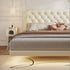 Binx Velvet Buckle Design Modern Floating Bed Frame