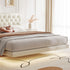 Binx Velvet Buckle Design Modern Floating Bed Frame